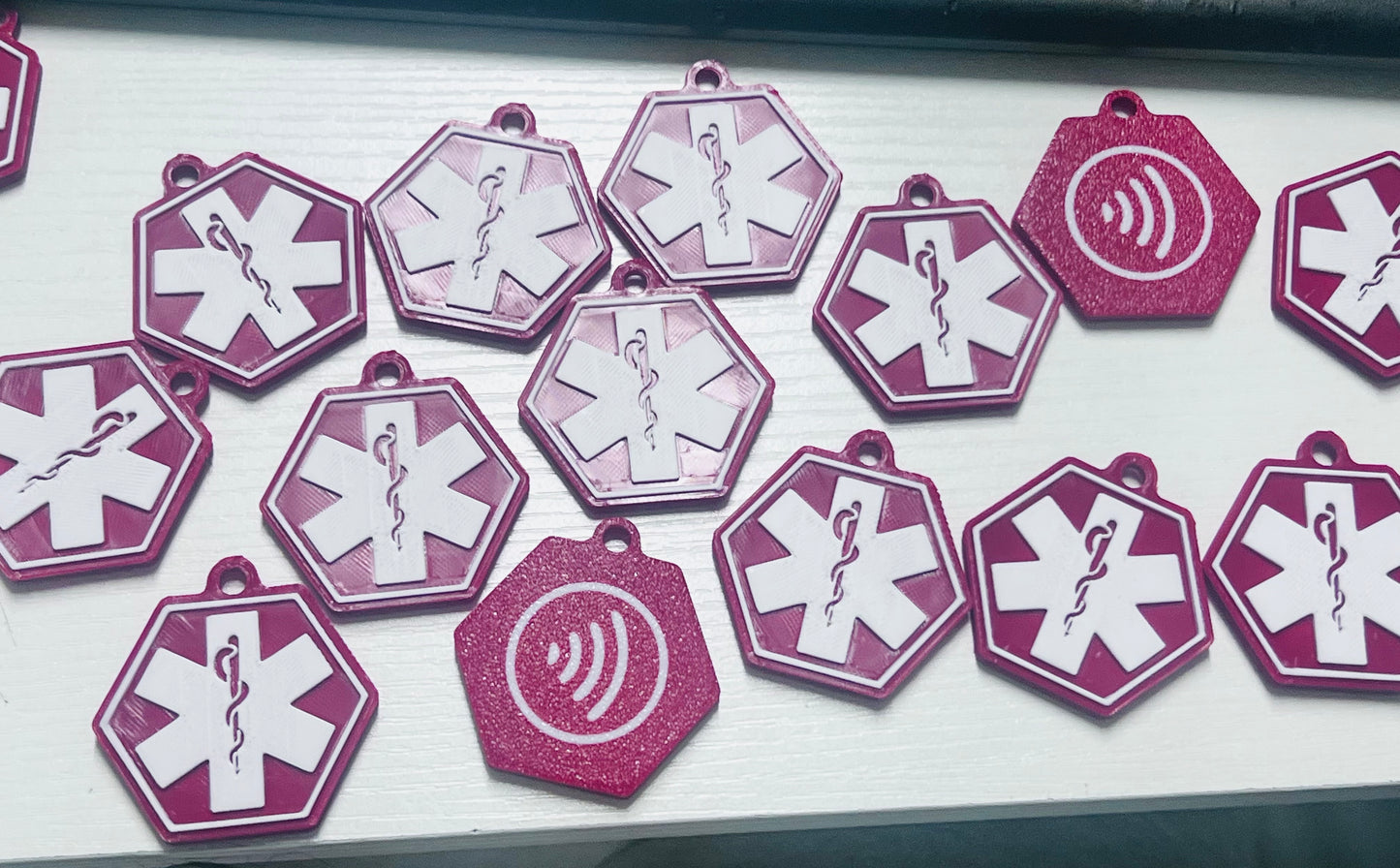 Emergency info NFC scan Keychain