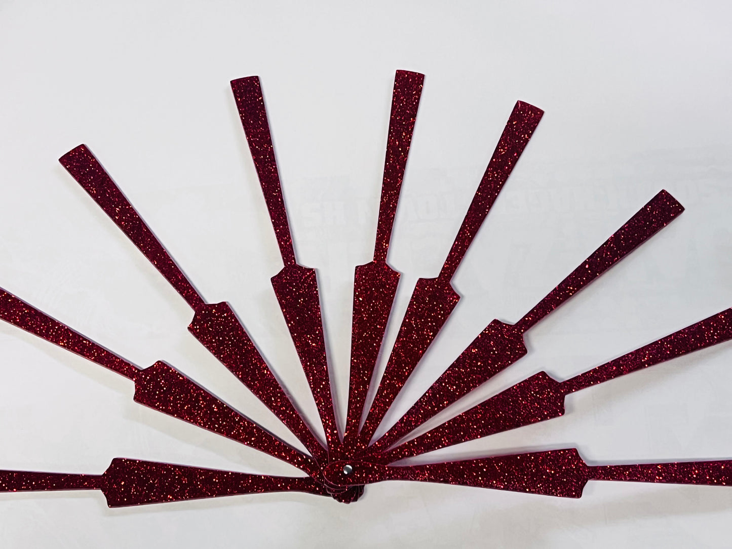Acrylic Clack fan blank