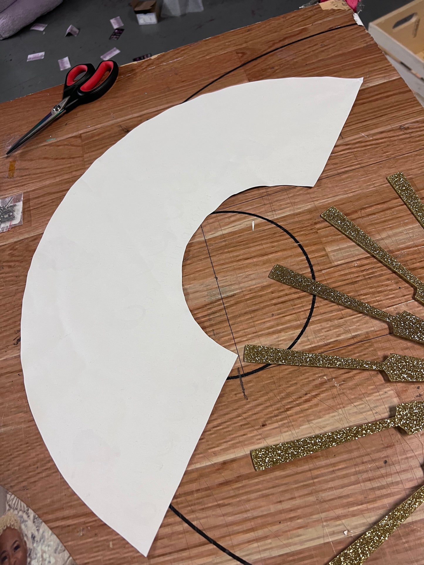 Acrylic Clack fan blank