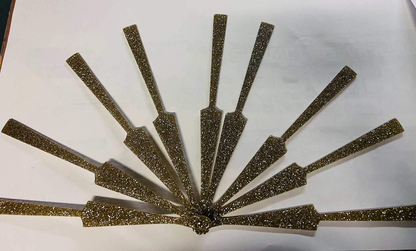 Acrylic Clack fan blank