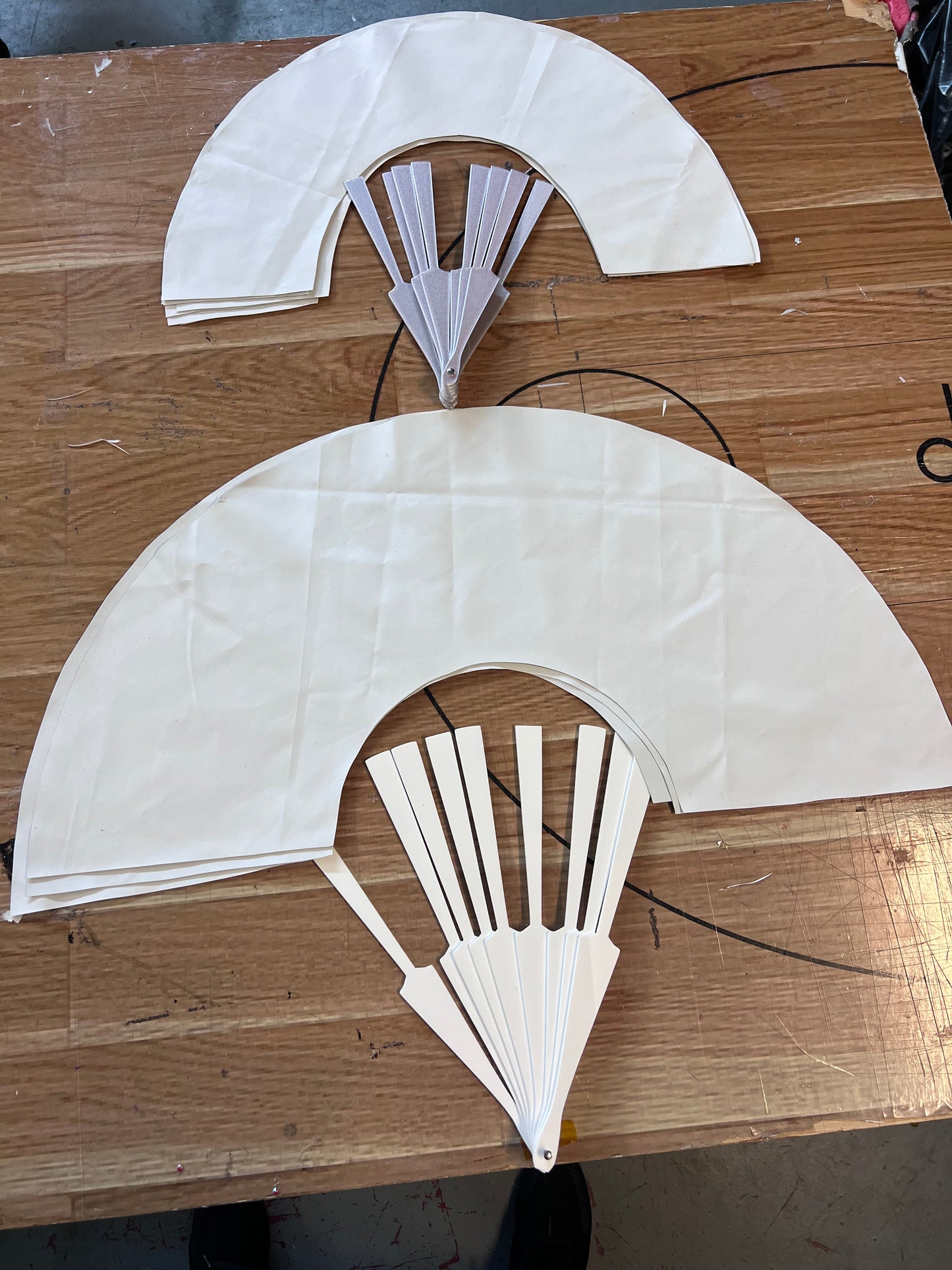 Acrylic Clack fan blank