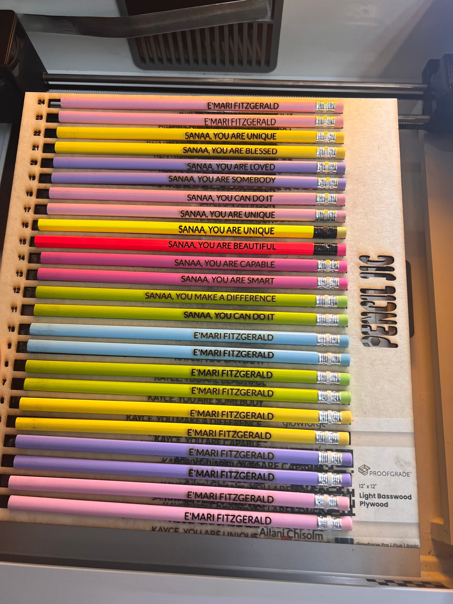 Personalized pencils