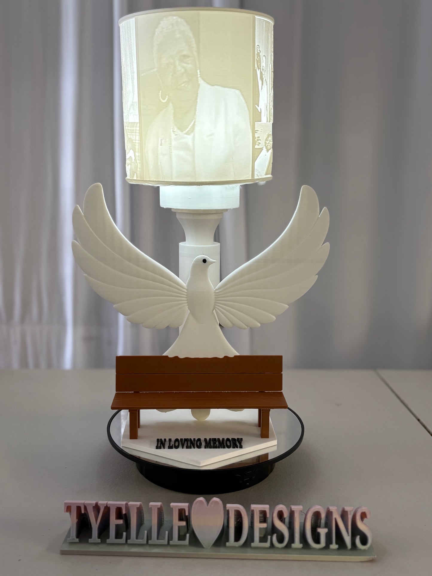 Memorial Bench Lamp File (Digital File)