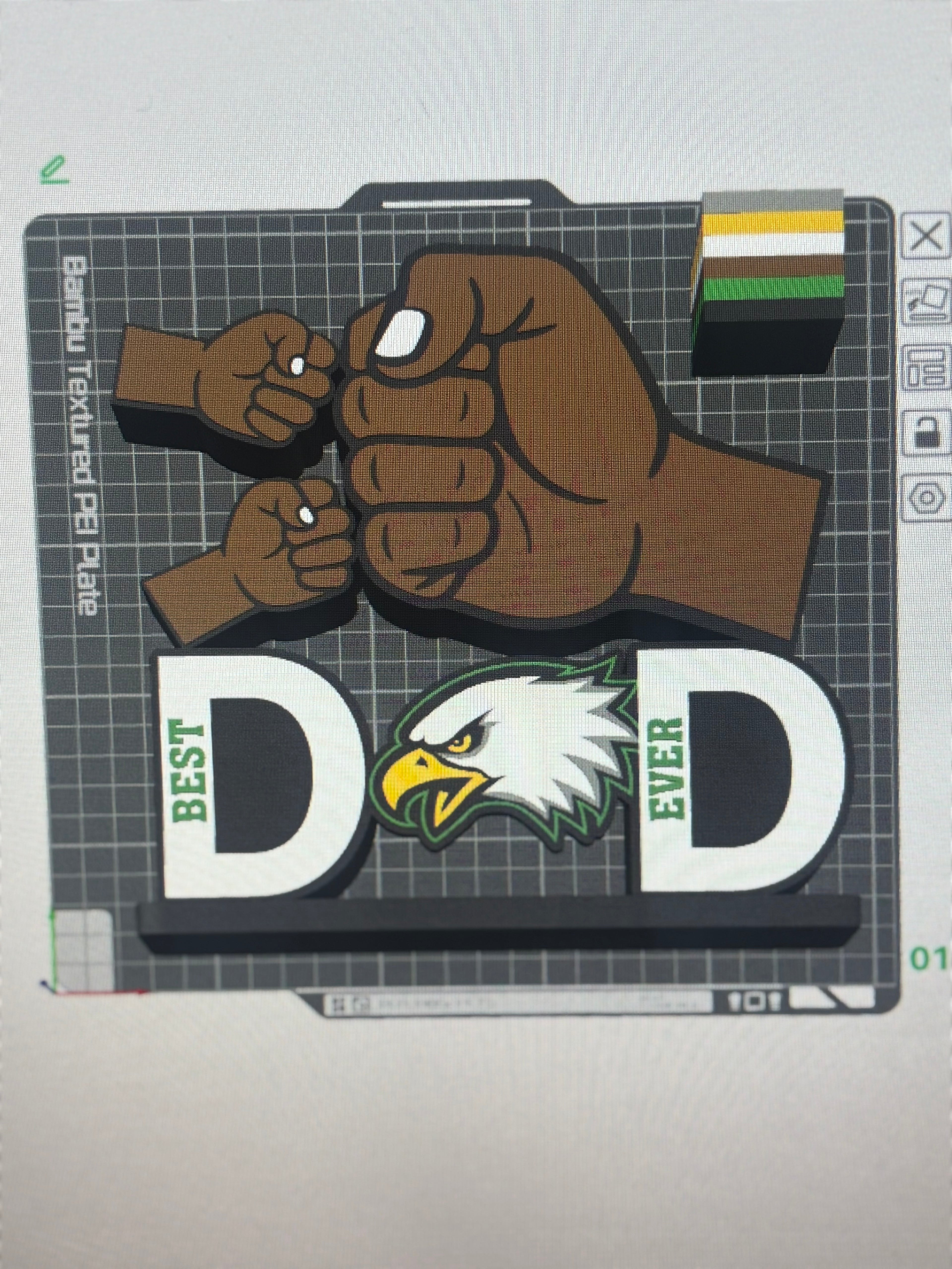 Dad Eagle digital file