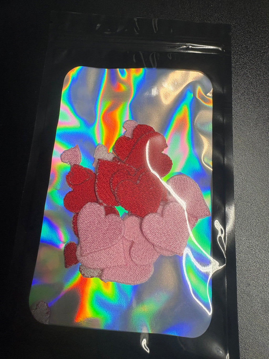 Small iron on hearts(30pk)