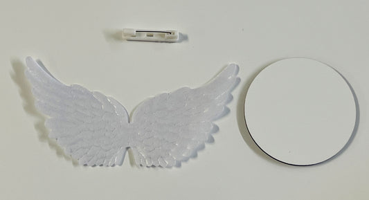 Angel Wing button blanks