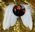 Angel wing memorial Button