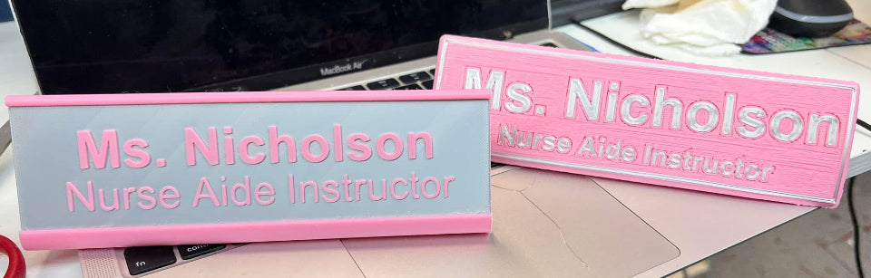 Desk nameplates