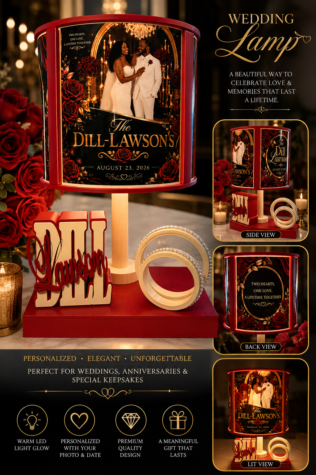 Wedding Lamp Digital FIle