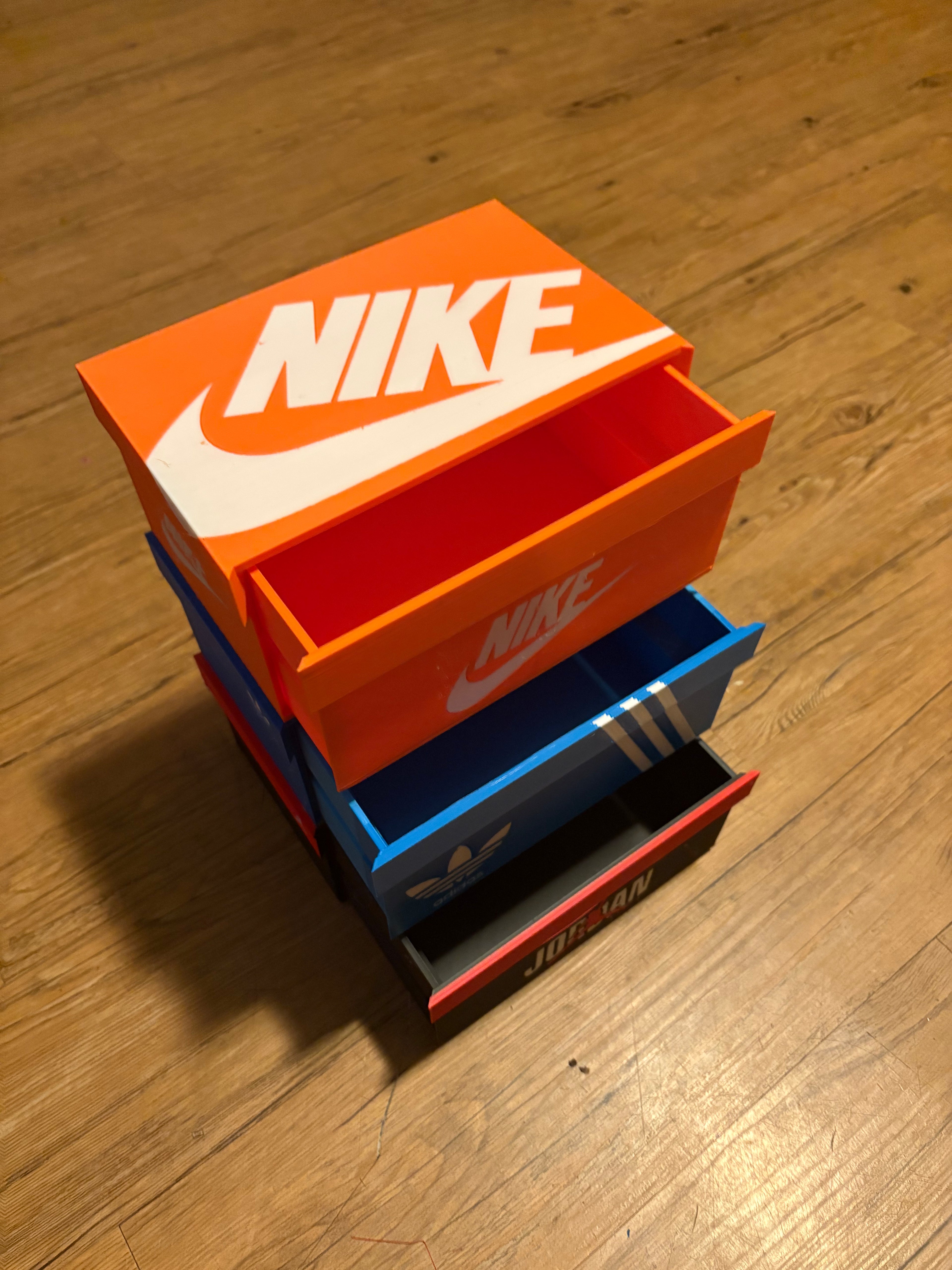 Toddler sneaker box drawer