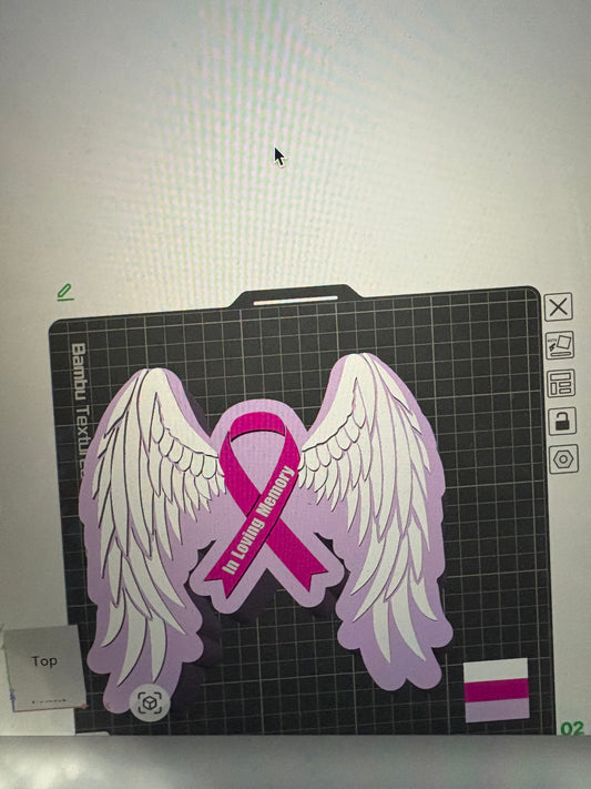 Breast Cancer Angle Digital File
