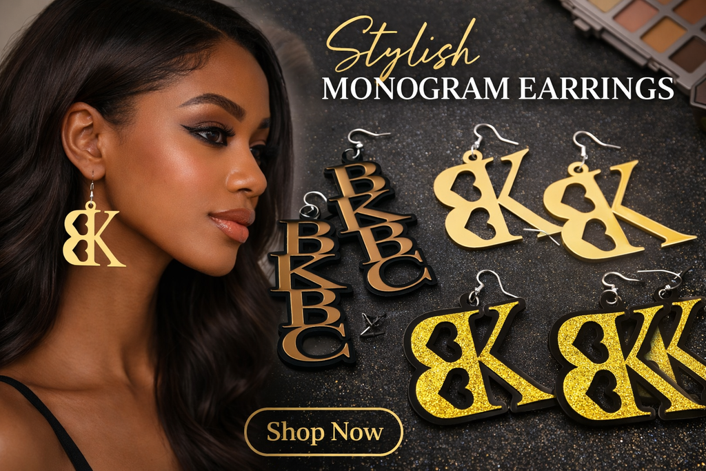 BK Monogram Earrings