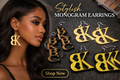 BK Monogram Earrings
