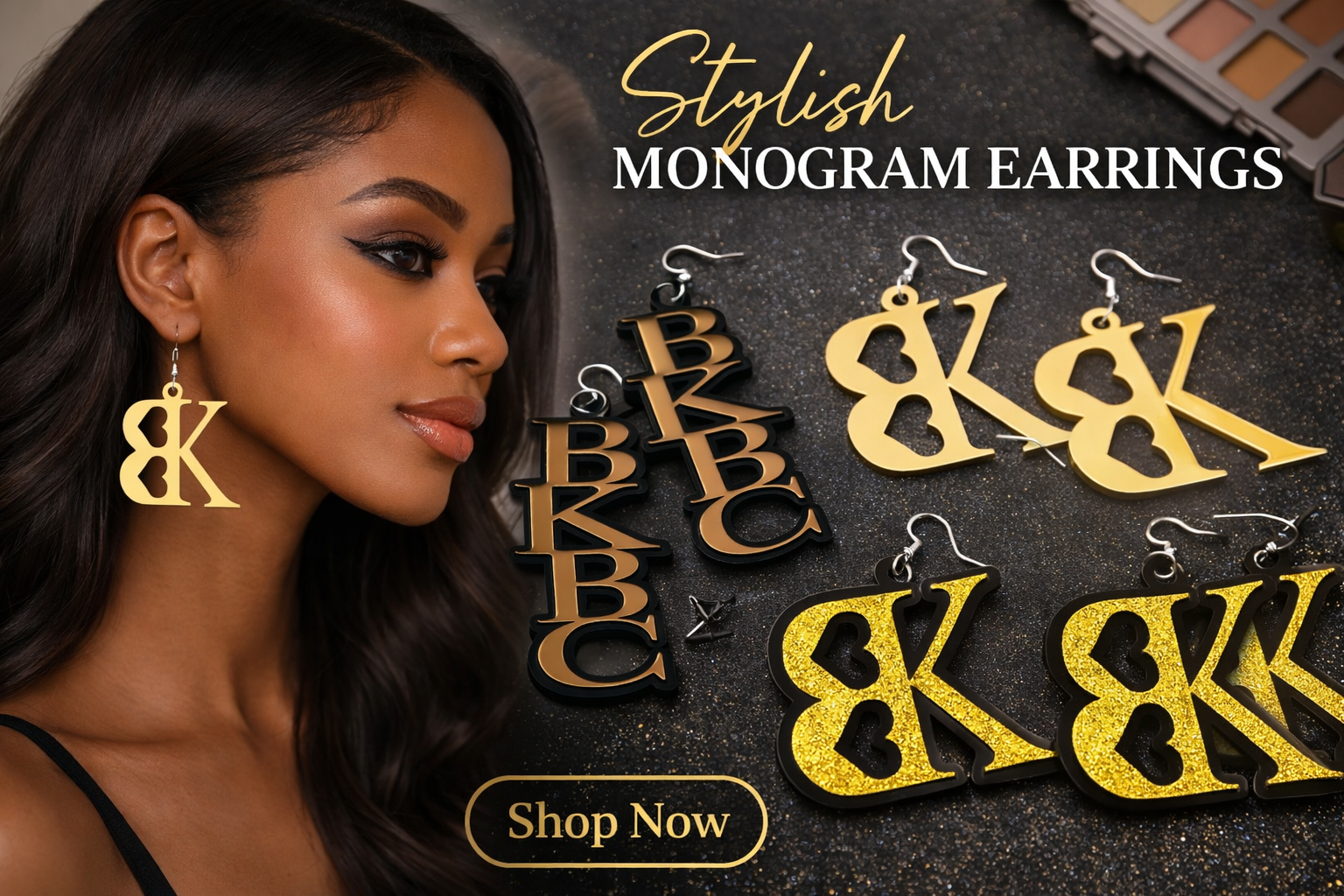 BK Monogram Earrings