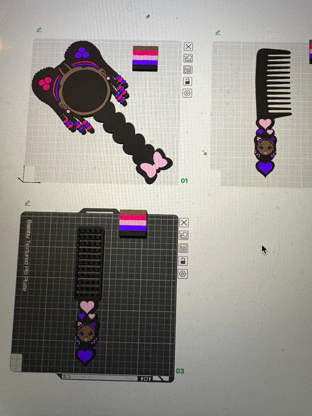 Black Girl Vanity set (digital file)