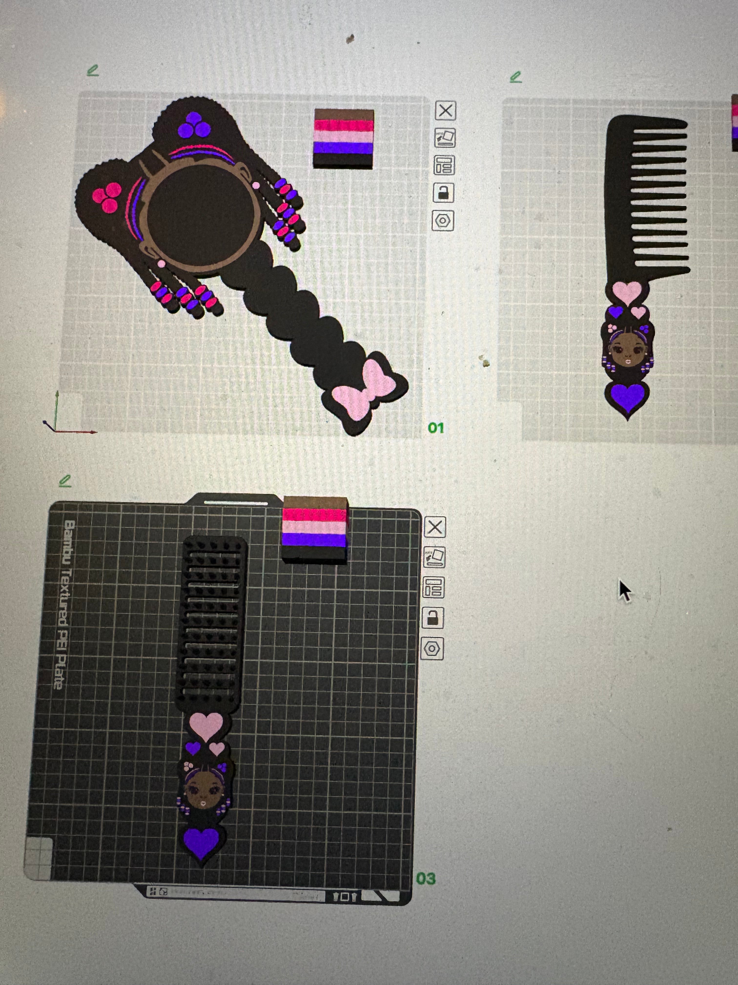 Black Girl Vanity set (digital file)