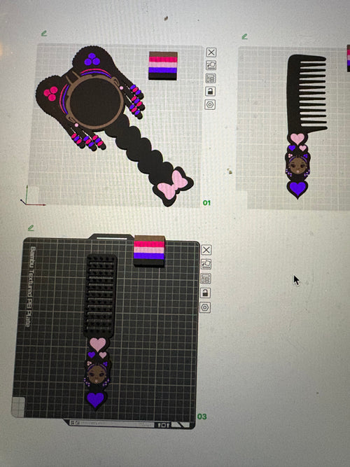Black Girl Vanity set (digital file)