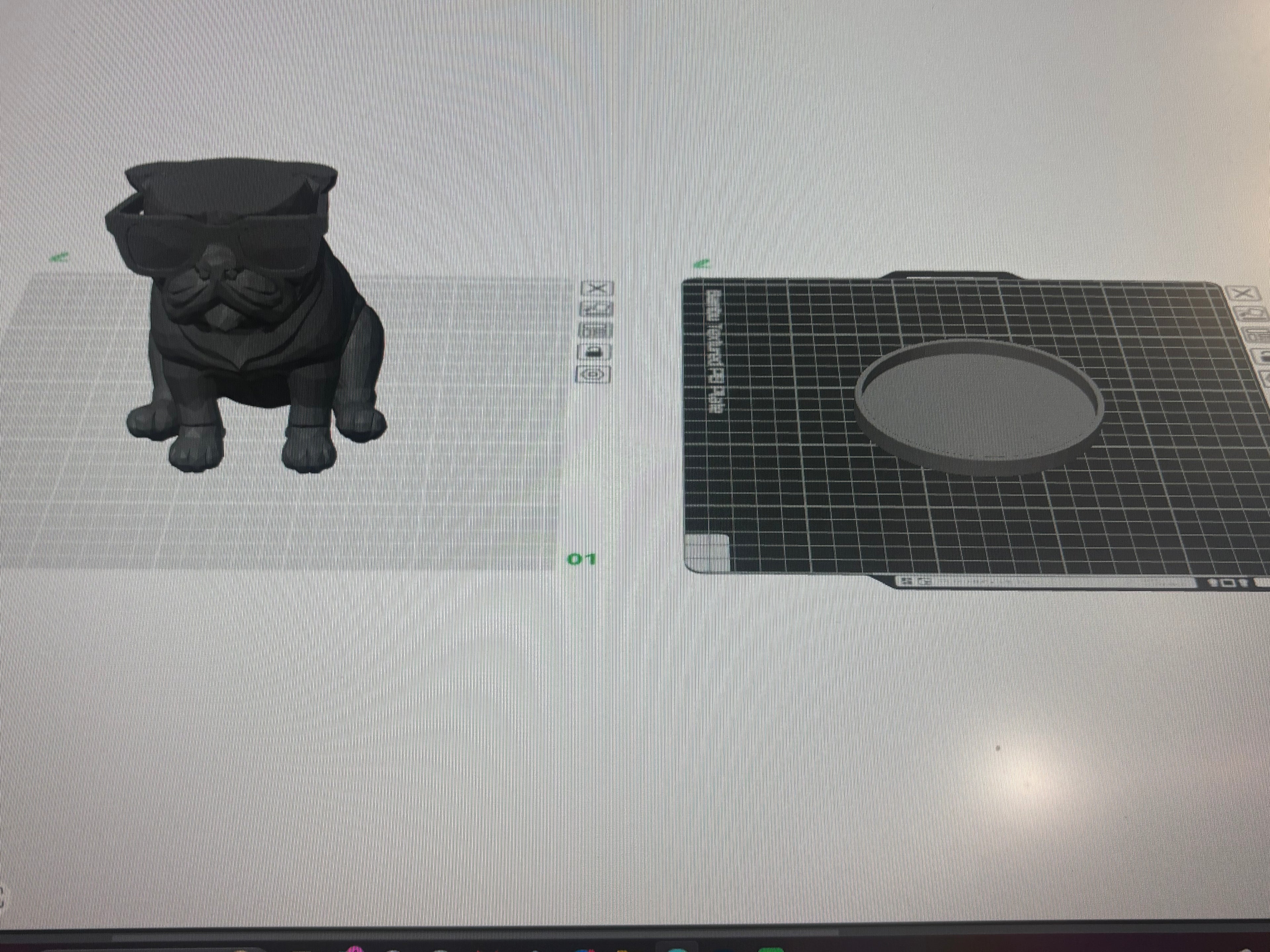 Frenchie Candle Holder digital file