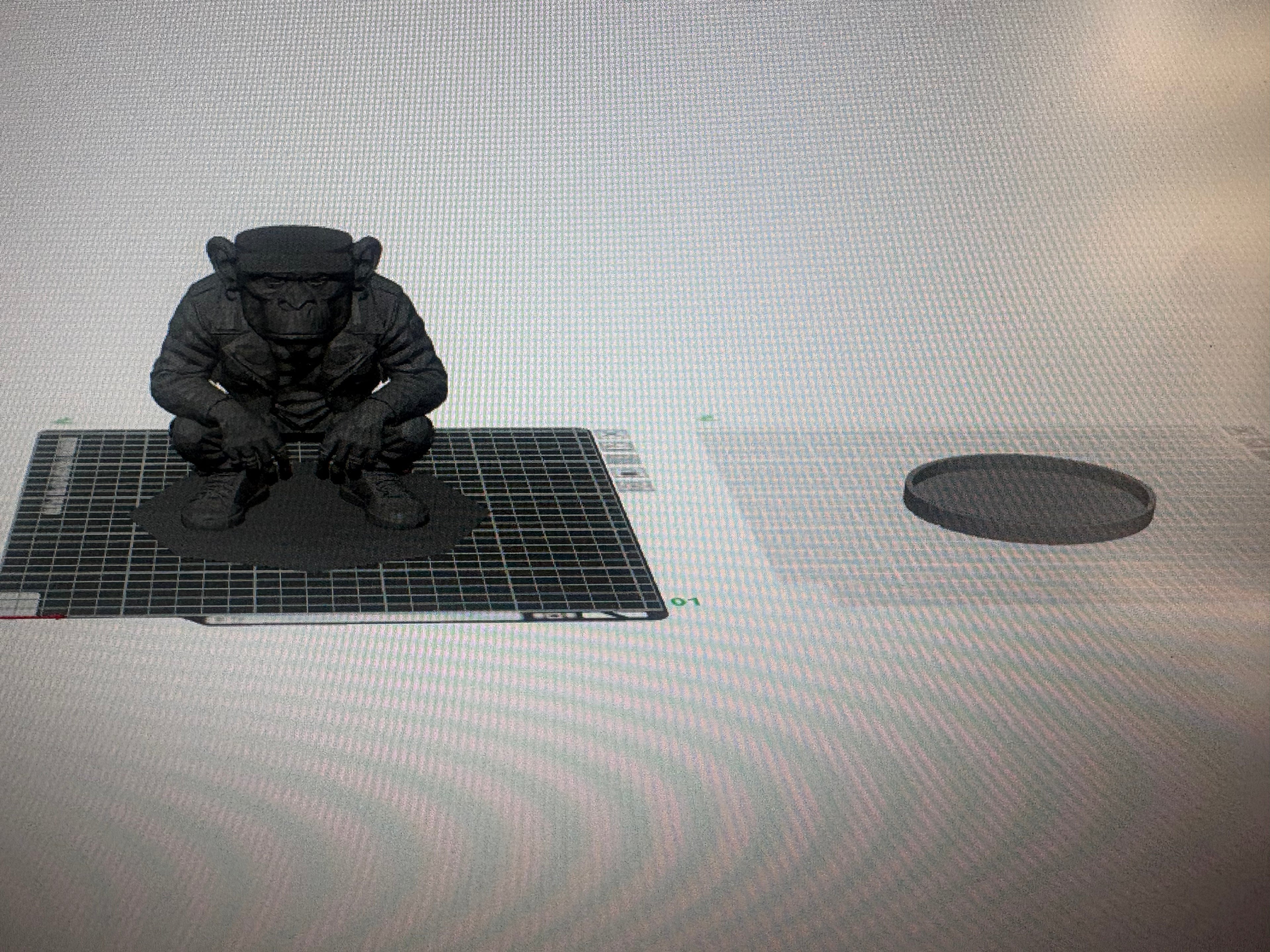 Cool Monkey Candle Holder Digital file