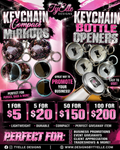 Keychain mirror or bottle opener