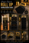 Designer Inspired Rollup sunglass case