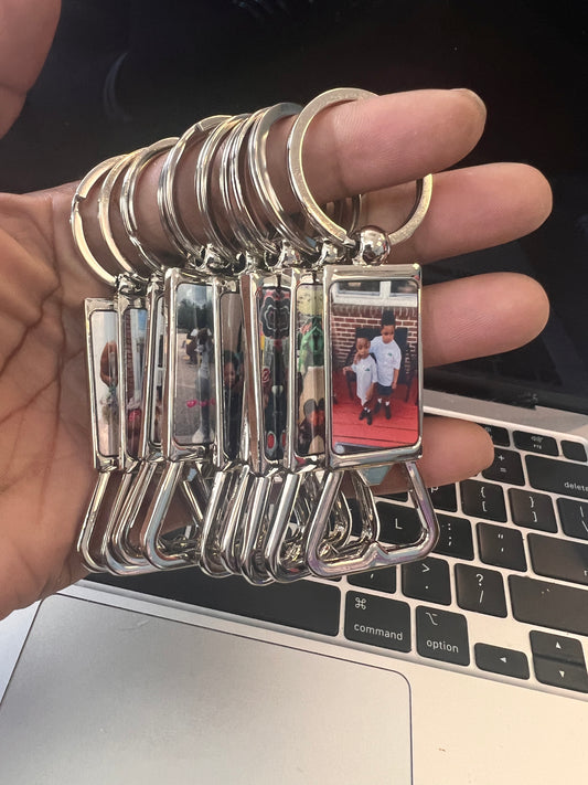 Photo bottle opener keychains