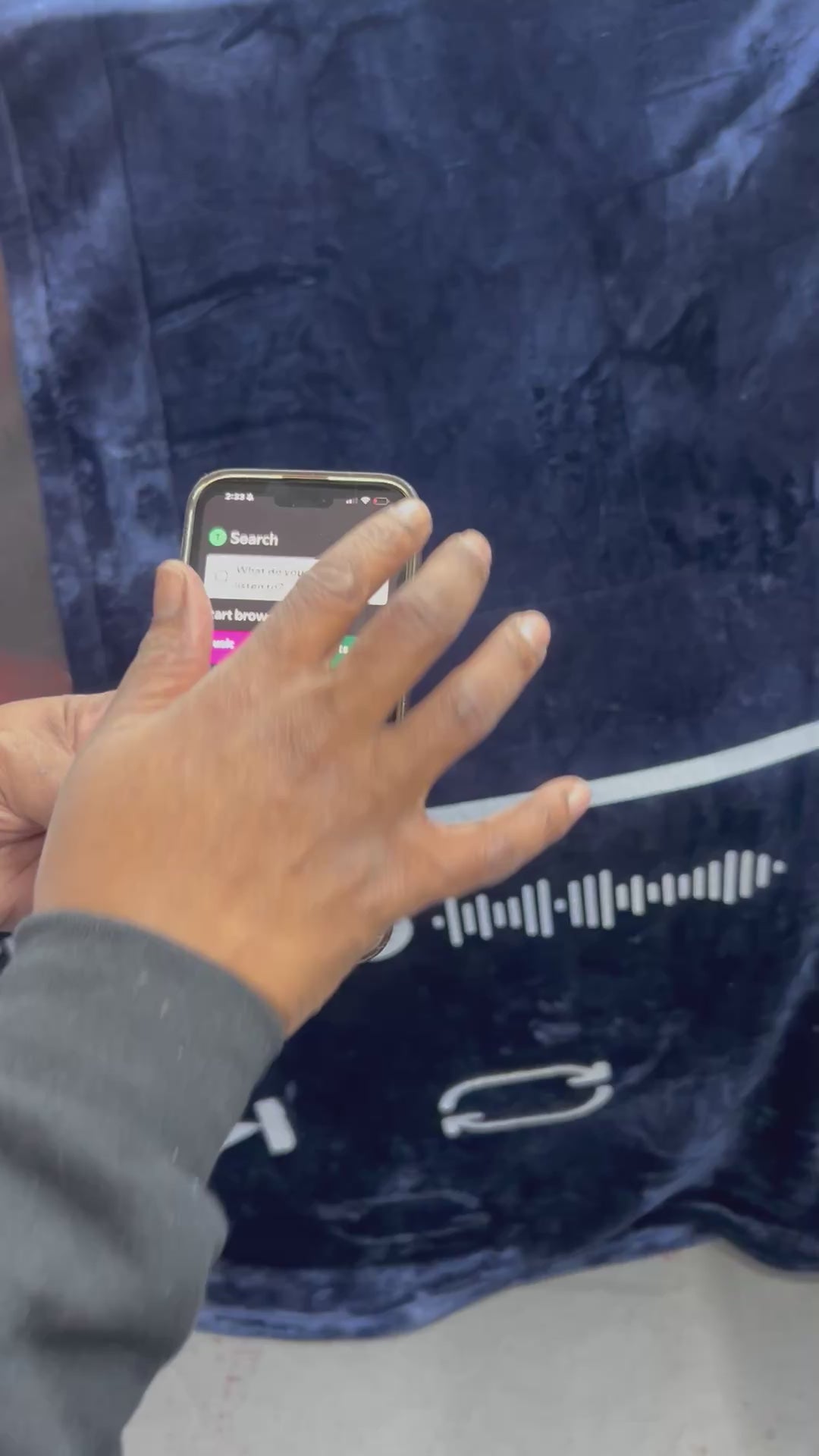Spotify Scan Blanket