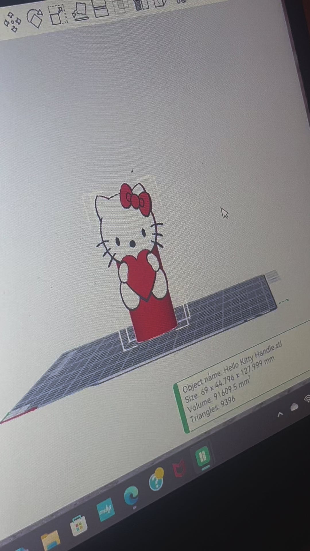 Kitty Handle STL file
